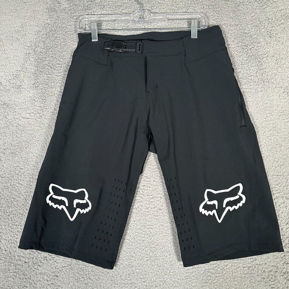 Fox Racing Shorts Mens Size 30 Black‎ Defend Cycling 14" Inseam Mountain Bike